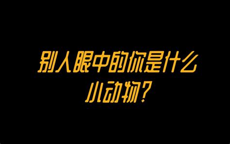 【互动视频】来测测看别人眼中的你是什么小动物呢？哔哩哔哩bilibili