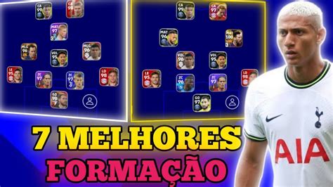 7 MELHORES FORMAÇÕES DO EFOOTBALL 2023 MOBILE YouTube