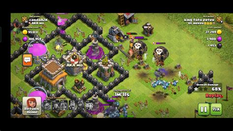 Winner Minions Coc Clash Of Clans Full 💯 Damage Enemy Base Gz Youtube