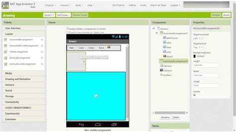 MIT App Inventor Tutorial Canvas Picture Drawing Part 2 YouTube