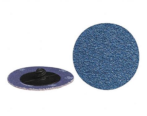 CGW ABRASIVES SANDING DISC QUICK CHANGE 24 GRIT 2 PLY BLUE 2 IN