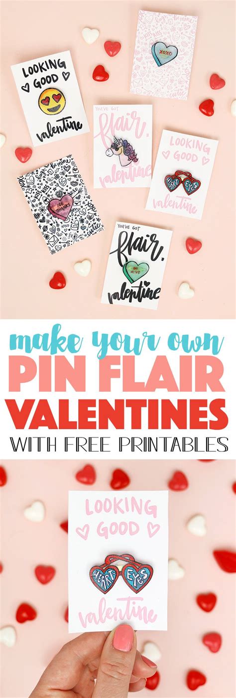 How To Make Pins For Valentines Day With Free Printables