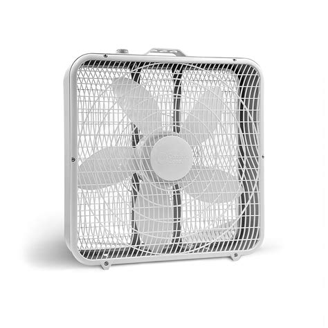 Lasko Cool Colors 20 Box Fan With 3 Speeds B20200 White 43 Off