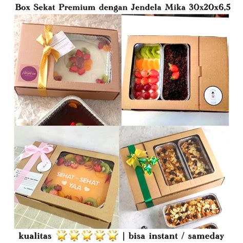 Jual Kotak Hampers Sekat Catering Premium Jendela Kotak Nasi Premium