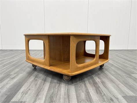 Original Vintage Ercol Pandora Light Elm Coffee Table