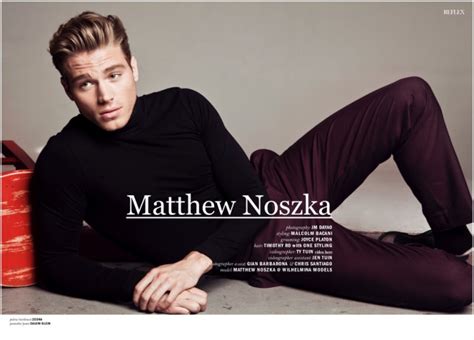 Matthew Noszka For Reflex Homme April 2015 Cover Photo Shoot