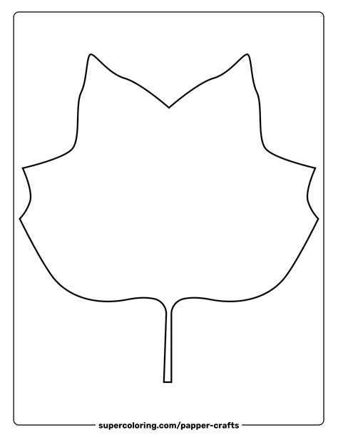 Tulip Tree Leaf Template Free Printable Papercraft Templates