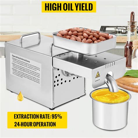 W Automatic Oil Press Pressing Machine Stailess Steel Nut Oil