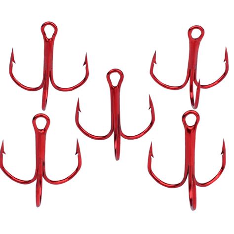 10pcs Lot Super Sharp Saltwater Red Fishing Hooks High Carbon Steel 3X