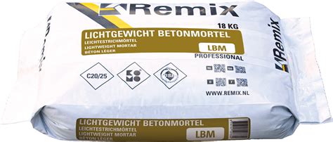 Remix Lichtgewicht Betonmortel Kg Remix Droge Mortel