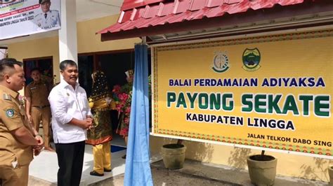 Kajati Kepri Resmikan Rumah Restorative Justice Di Dabo Selingga