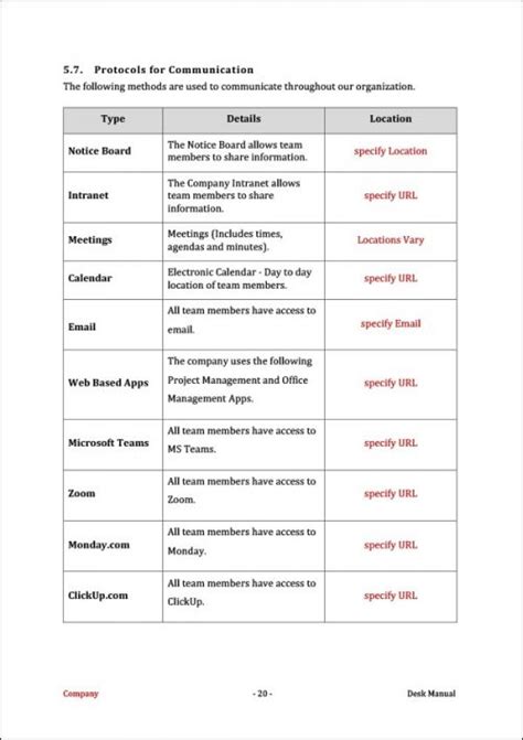 Desk Manual Template An Easy Way To Improve Business Performance