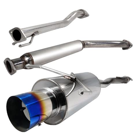 2002 2005 Honda Civic Si Ep3 Titanium Tip 25 Inch Catback Exhaust