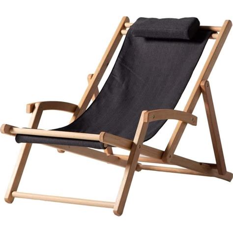 LIWI chaise longue HAIYU Pliante Fauteuil Inclinable en Bois Réglable