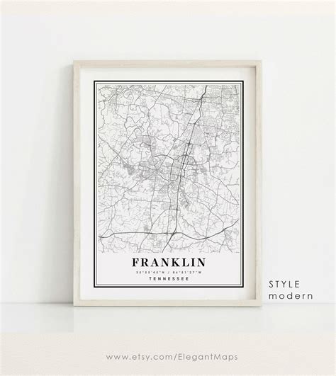 Franklin Tennessee Map, Franklin TN Map, Franklin City Map, Franklin ...