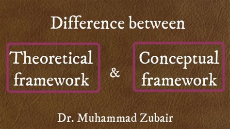 Difference Between Theoretical Framework And Conceptual Framework Youtube