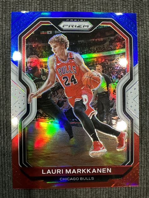 2020 21 Panini Prizm 116 Lauri Markkanen Red White And Blue Chicago