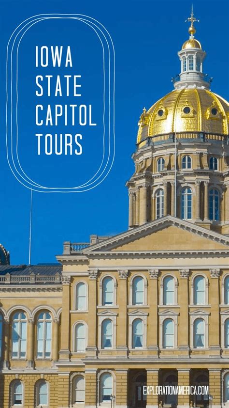 Information On Iowa State Capitol Tours In Des Moines Parking Iowa