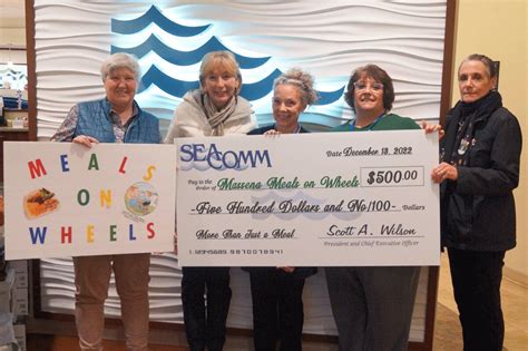 SeaComm Federal Credit Union Donated 500 To Massena Meals On Wheels