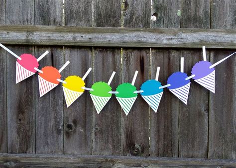 Snowball Stand Sign Snow Cone Banner Snowcone Summer Decor Etsy