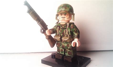 Lego Custom Minifigure Wwii Usmc Raider Shotgunner Flickr