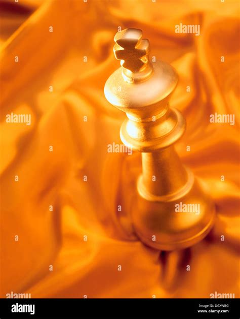 Chess Piece Gold King Stock Photo Alamy