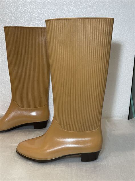 Liza Rigon Vintage Rubber Rain Boots 1970s Size 39 Gem