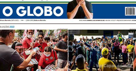 Capa O Globo Domingo De Outubro De