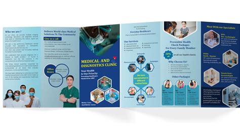 Medical And Diagnostics Clinic Brochure Trifold Ppt Slide