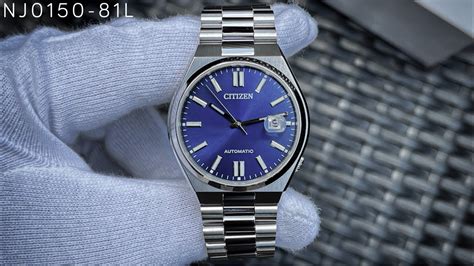 Citizen Automatic 40mm Blue Dial Nj0150 81l Youtube