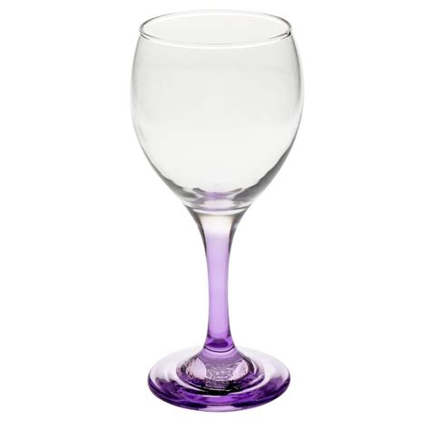 Purple Stemmed Wine Glasses 10 5 Oz In 2020 Wine Red Wine Glasses Wine Glasses