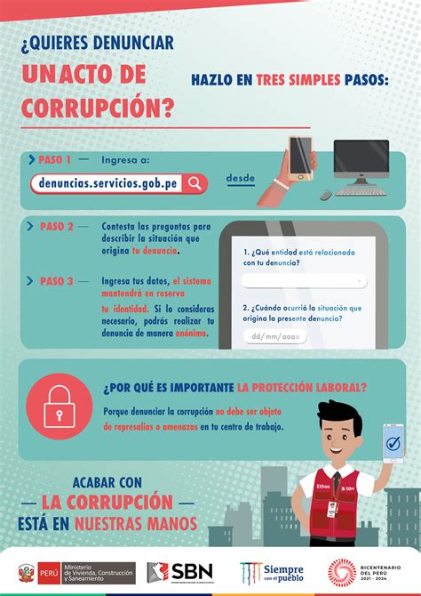 Campaña De Difusión Pasos Para Denunciar Los Actos De Corrupción