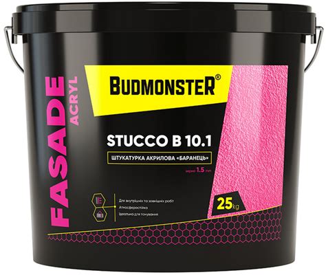 Штукатурка декоративна Budmonster акрилова Баранець 1 5 10 1 STUCCO B