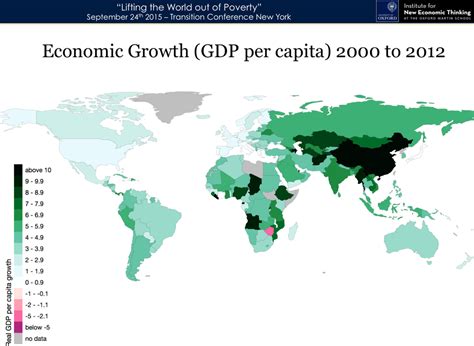 Economic Growth Gdp Per Capita 2000 To 2012 Vivid Maps