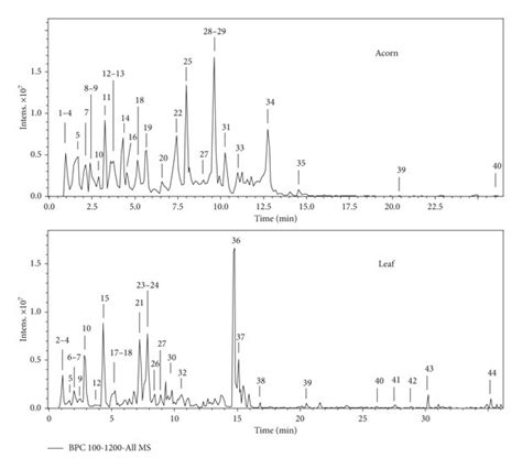 Hplc Esimsⁿ Base Peak Chromatograms Bpcs Of The Methanolic Extracts Download Scientific