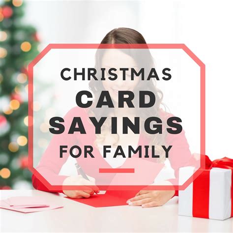 25 Christmas Card Sayings for Family