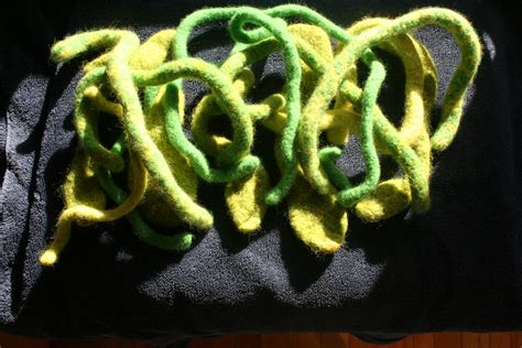 Felted Snakes These Are Drying Before They Get Eyes Tong Flickr