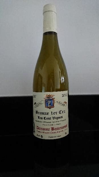 Domaine Besancenot Beaune Er Cru Cent Vignes Blanc France