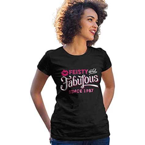 Feisty And Fabulous Birthday Shirts For Women Shirts For 35th