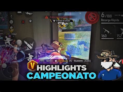 HIGHLIGHTS EM CAMPEONATOS FREE FIRE Player For By IPhone XR PARTIDA