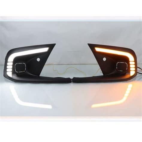 Mgs7 2ชิ้นรถ Drl Led Bemper Belakang Lampu Jalan เวลากลางวันไฟตัดหมอกแสงหางเบรคไฟสำหรับ Honda