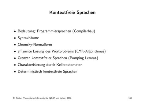 Kontextfreie Sprachen