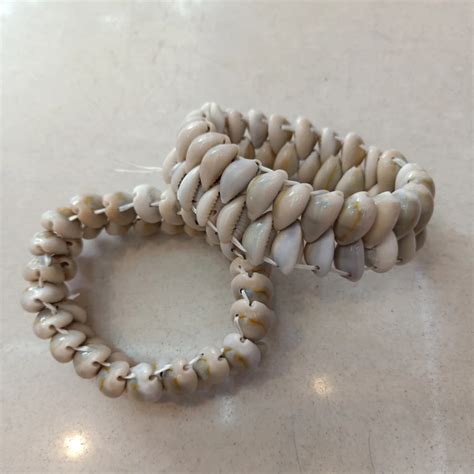 Bohemian Full Natural Sea Shell Beads Strand Bracelets Two Layers Beads