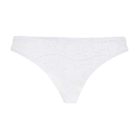 Vilebrequin Bikini Bottom Midi Brief White Editorialist