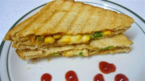 Babi S Recipes Sweet Corn Capsicum Sandwich Easy Lunch Box Ideas