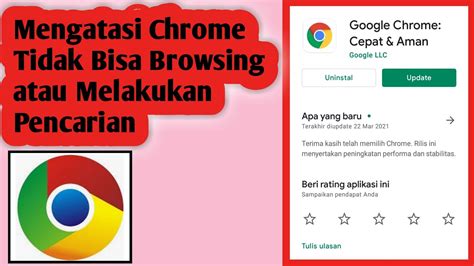 Cara Mengatasi Google Chrome Tidak Bisa Melakukan Pencarian Youtube