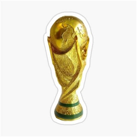 Golden Soccer Trophy Sticker Argentina Logo