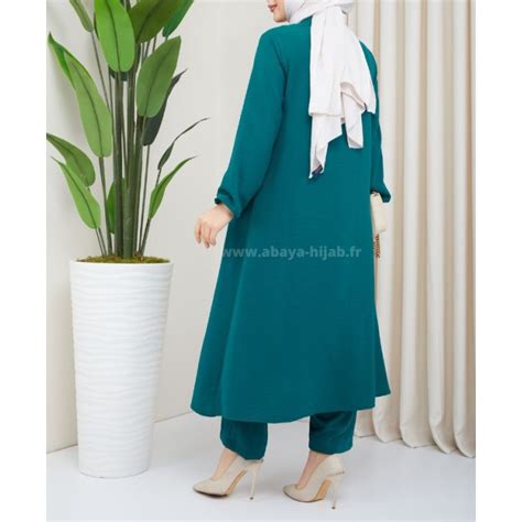 Ensemble Salwa Vert Ensemble Femme Voil E Chic