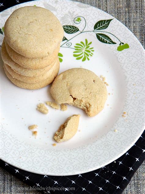 Whole Wheat Cashew Butter Cookies Eggless Cookie Recipes Blend With