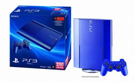 250gb Blue Sony Ps3 Is A Gamestop Exclusive This October 8th Ubergizmo